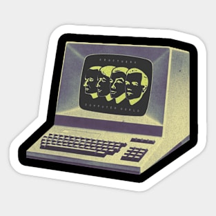 retro kraftwerk Sticker